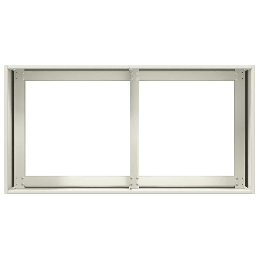 Plantenbak 80x40x40 cm koudgewalst staal wit