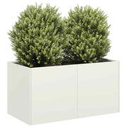 Plantenbak 80x40x40 cm staal wit