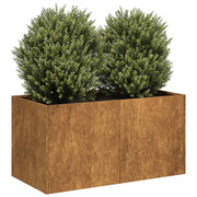 Plantenbak 80x40x40 cm weervast staal roestig