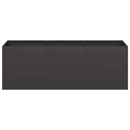 Plantenbak 120x40x40 cm koudgewalst staal zwart