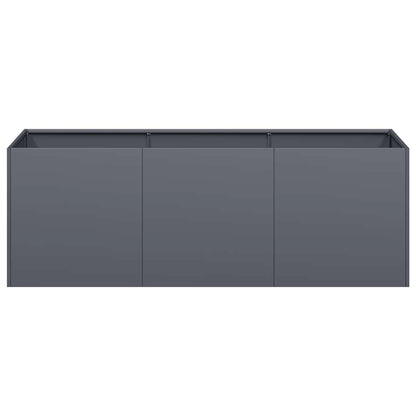 Plantenbak 120x40x40 cm koudgewalst staal antracietkleurig