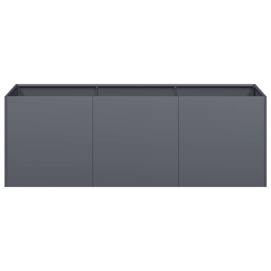 Plantenbak 120x40x40 cm koudgewalst staal antracietkleurig