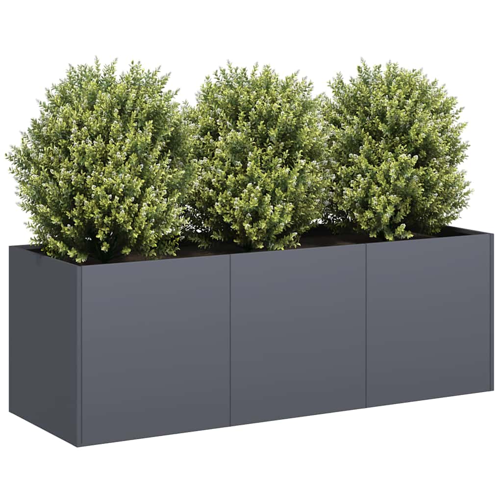Plantenbak 120x40x40 cm koudgewalst staal antracietkleurig