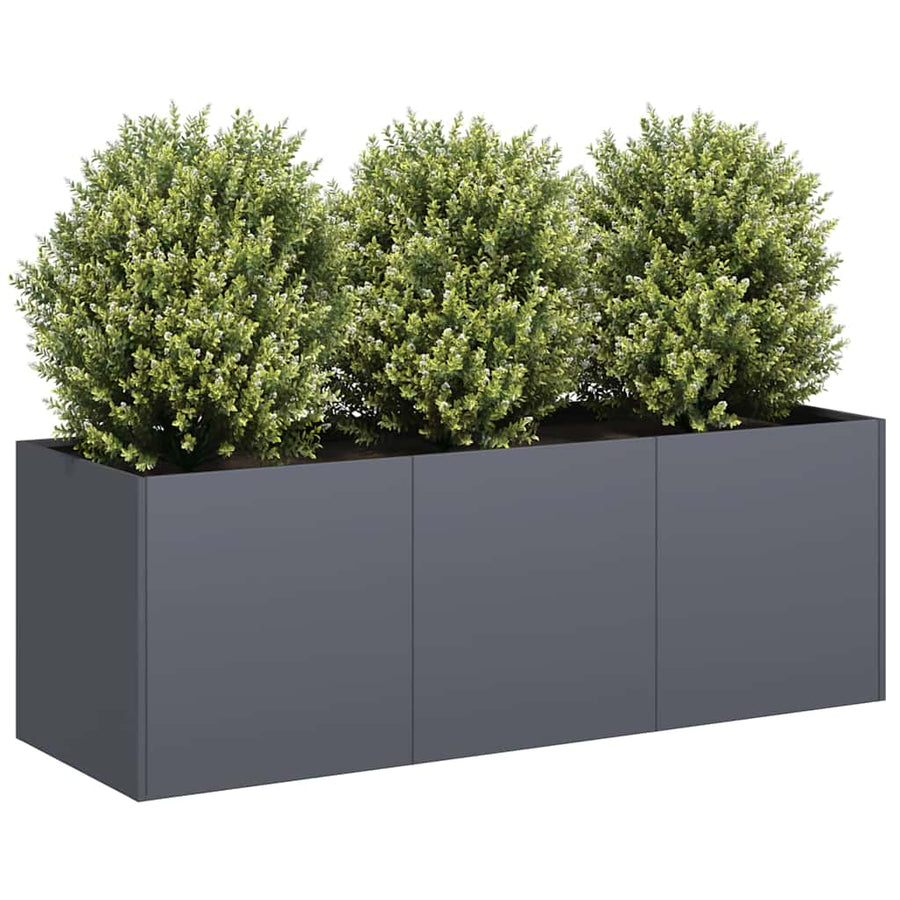 Plantenbak 120x40x40 cm koudgewalst staal antracietkleurig