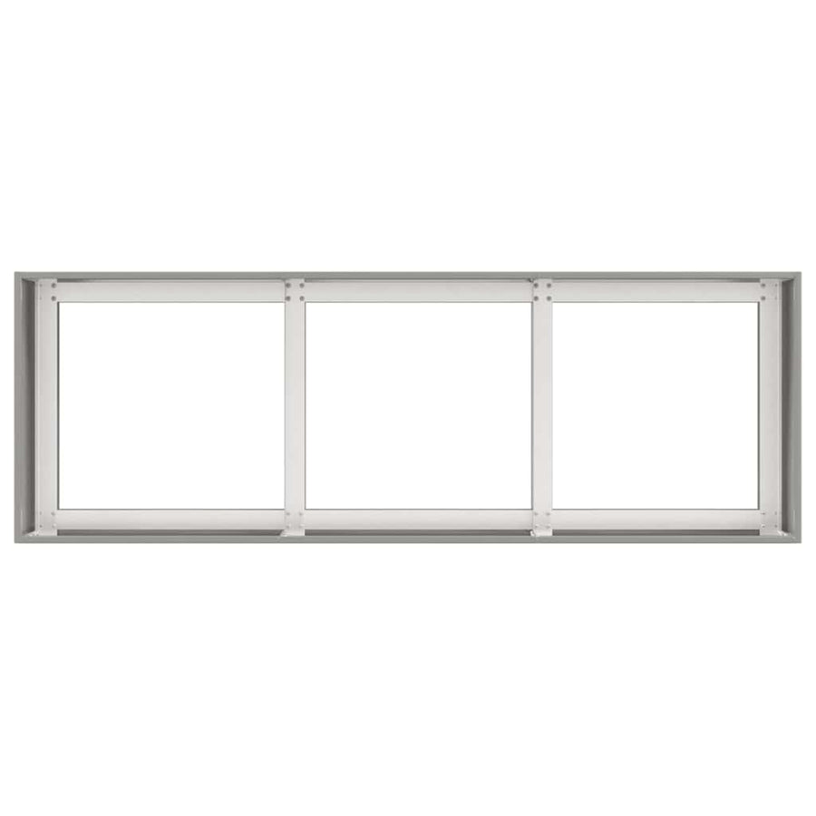 Plantenbak 120x40x40 cm roestvrij staal