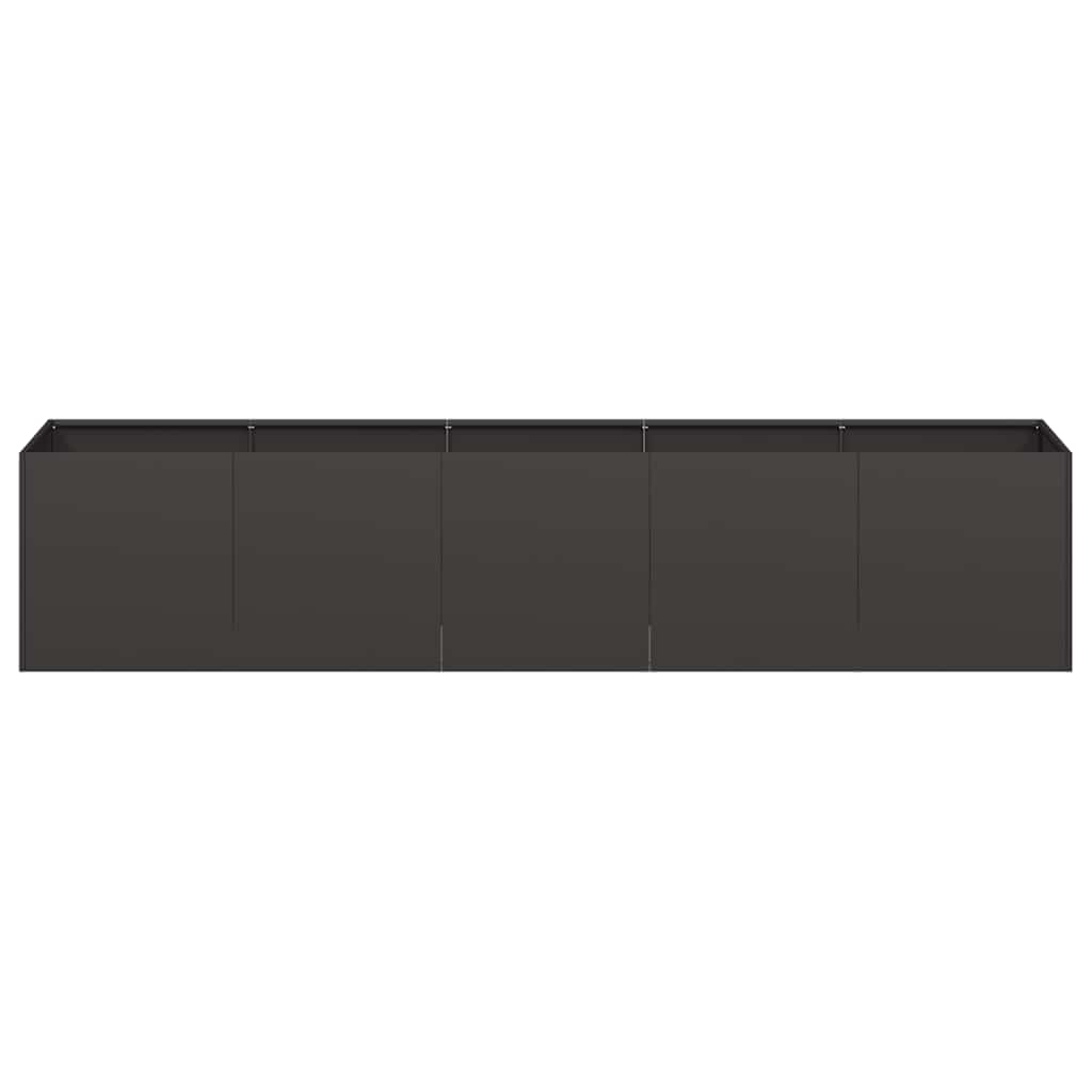 Plantenbak 200x40x40 cm koudgewalst staal zwart