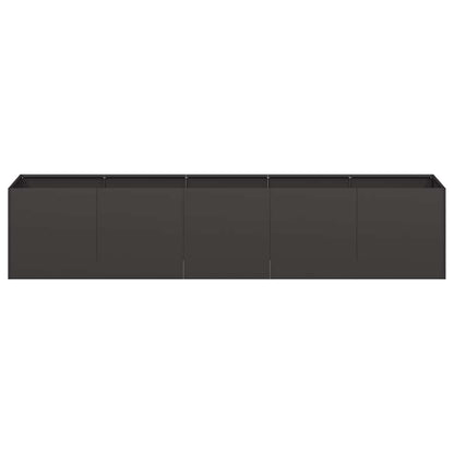 Plantenbak 200x40x40 cm koudgewalst staal zwart