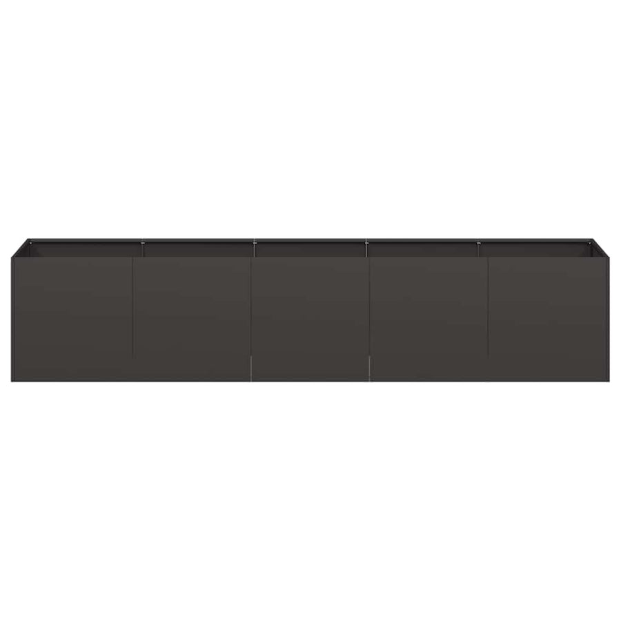 Plantenbak 200x40x40 cm koudgewalst staal zwart