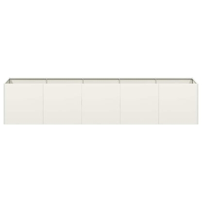 Plantenbak 40x40x40 cm koudgewalst staal wit