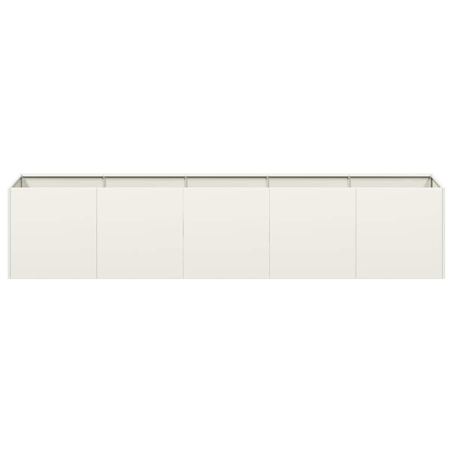 Plantenbak 40x40x40 cm koudgewalst staal wit