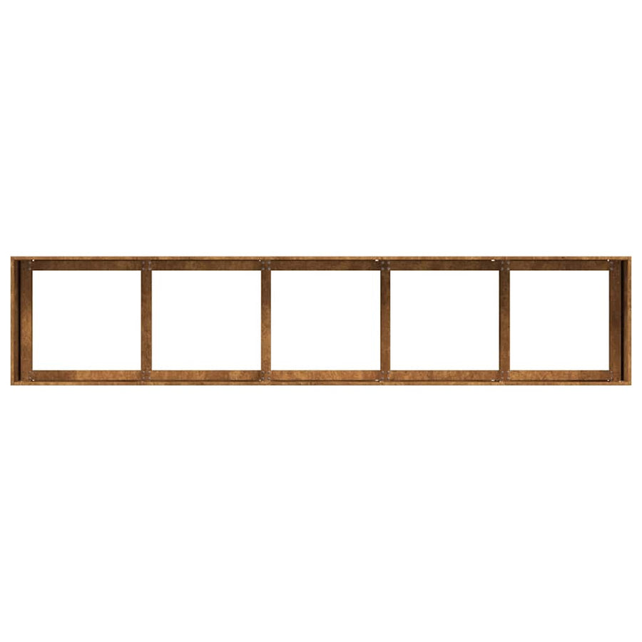 Plantenbak roestig 200x40x40 cm weervast staal