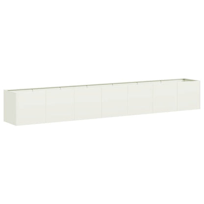 Plantenbak 280x40x40 cm koudgewalst staal wit