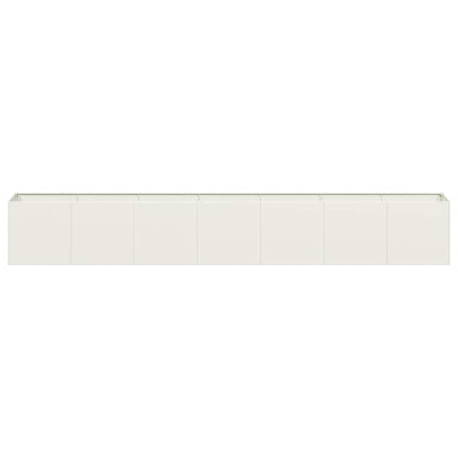Plantenbak 280x40x40 cm koudgewalst staal wit