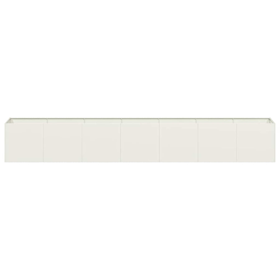 Plantenbak 280x40x40 cm koudgewalst staal wit