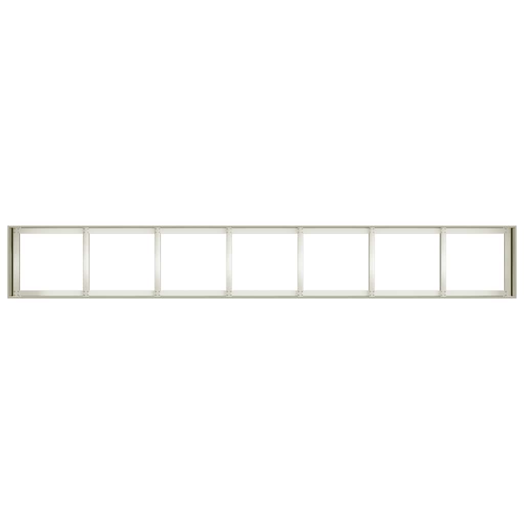 Plantenbak 280x40x40 cm koudgewalst staal wit
