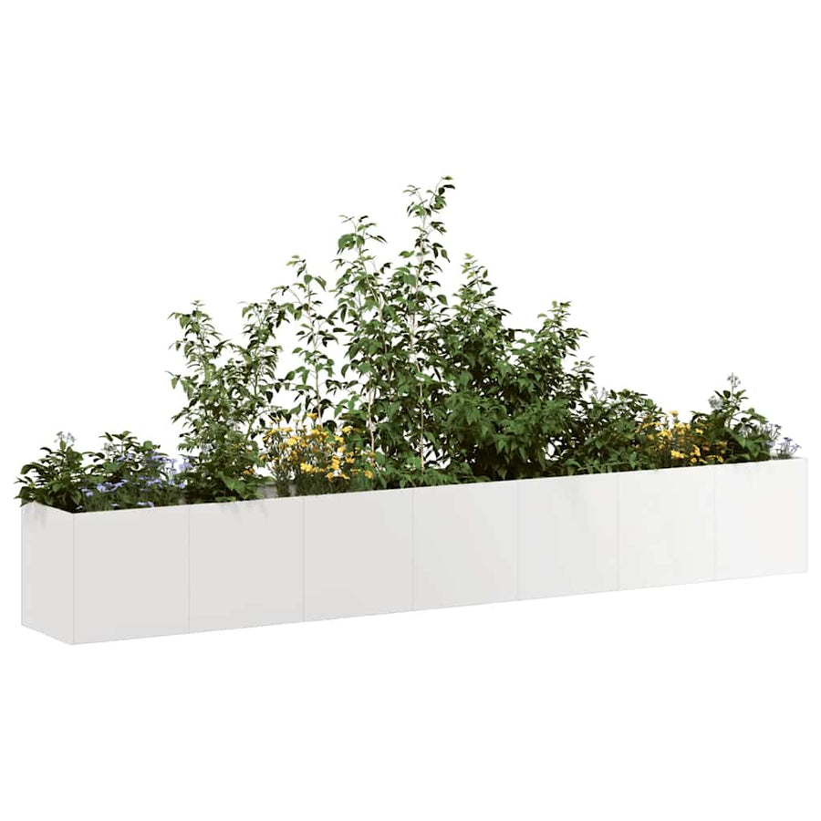 Plantenbak 280x40x40 cm roestvrij staal