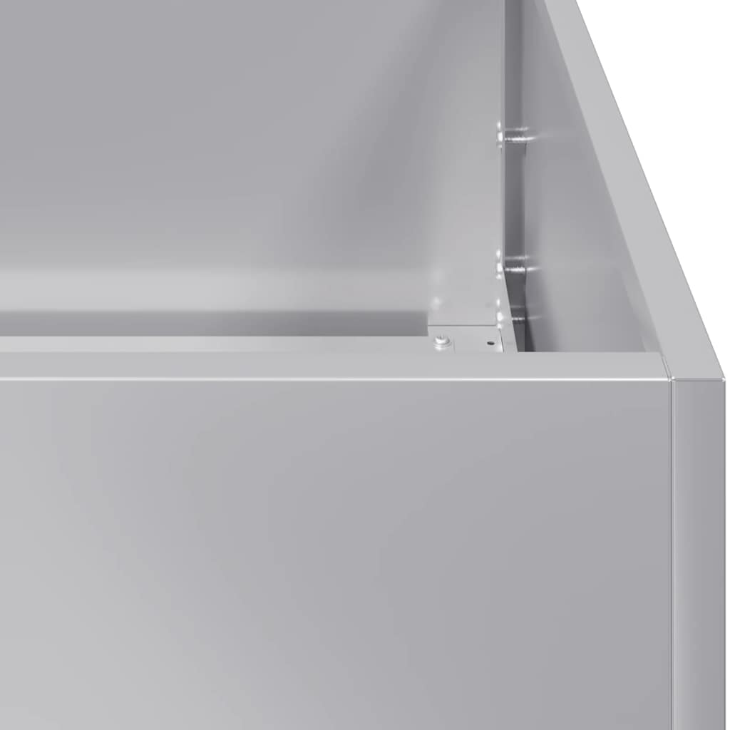 Plantenbak 280x40x40 cm gegalvaniseerd staal