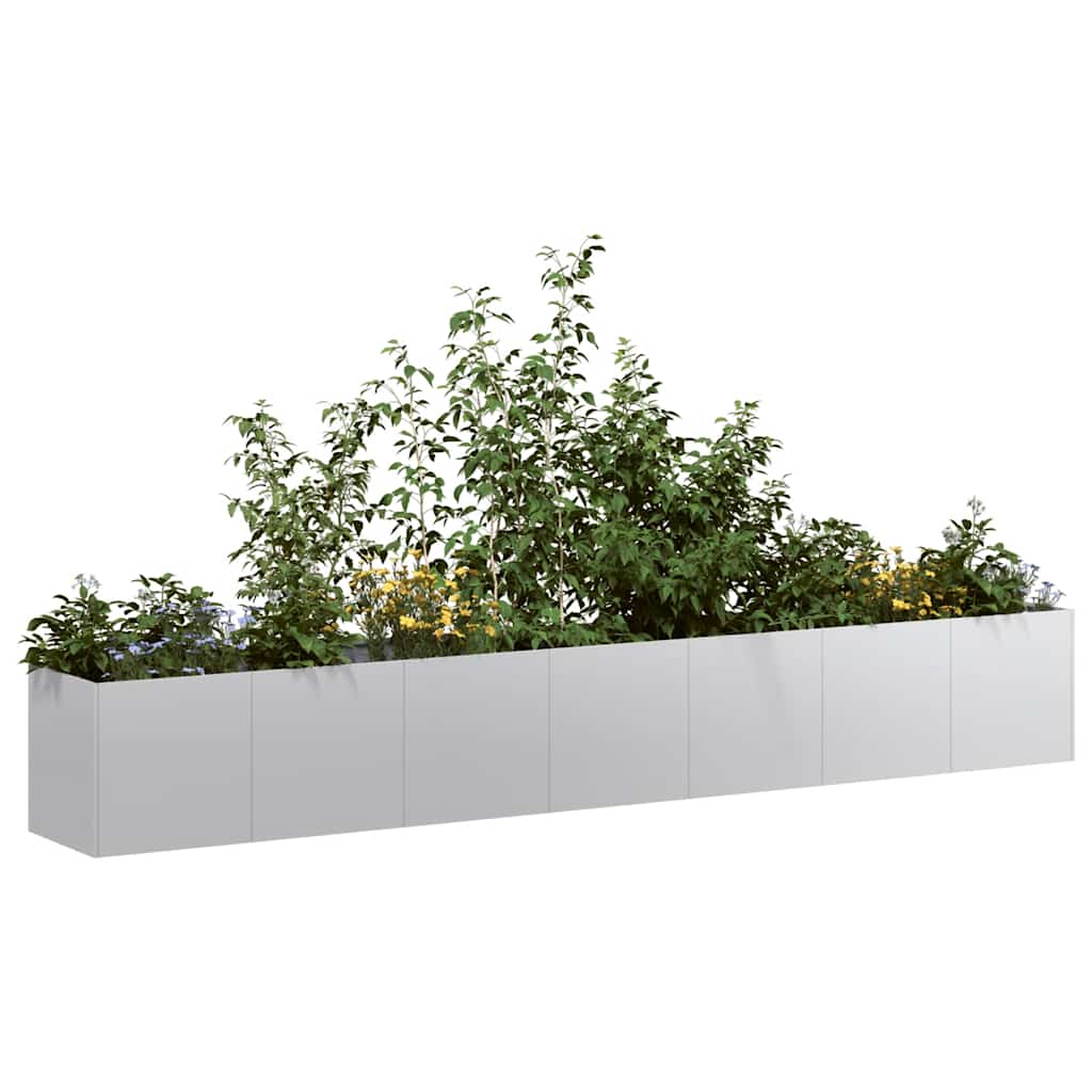 Plantenbak 280x40x40 cm gegalvaniseerd staal
