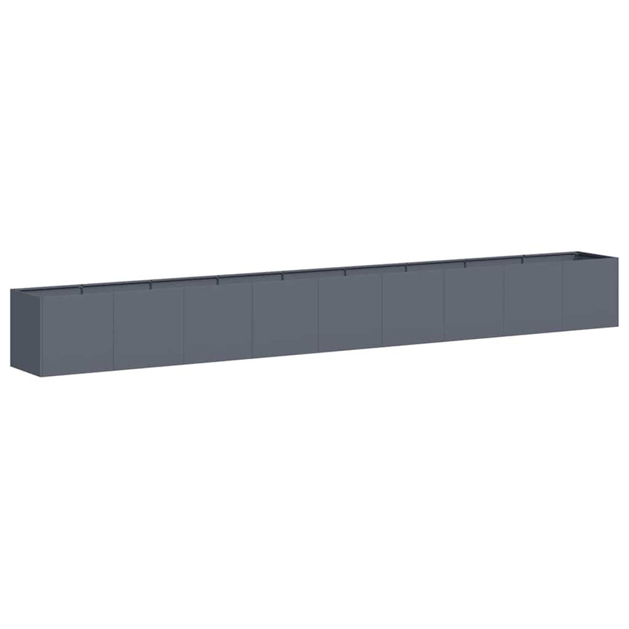 Plantenbak 360x40x40 cm koudgewalst staal antracietkleurig