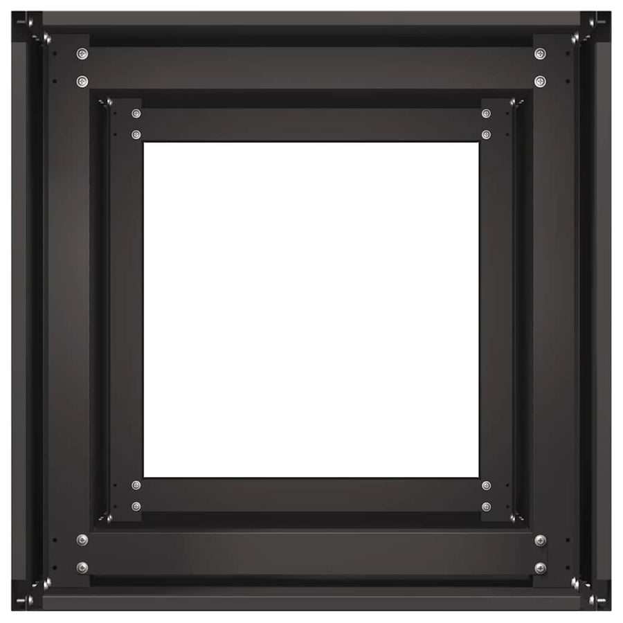 Plantenbak 40x40x80 cm koudgewalst staal zwart