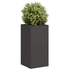 Planter 40x40x80 cm cold rolled steel black