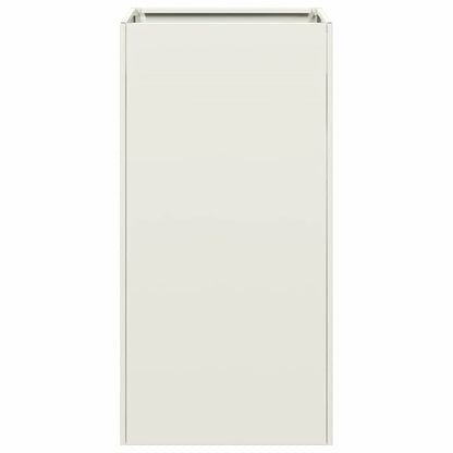 Plantenbak 40x40x80 cm koudgewalst staal wit
