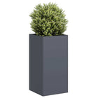Planter 40x40x80 cm cold-rolled steel anthracite-colored