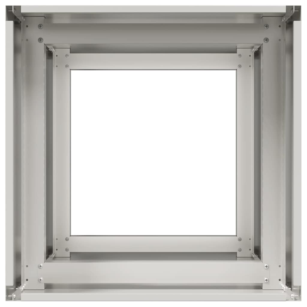 Plantenbak Roestvrij Staal 40 x 40 x 80 cm