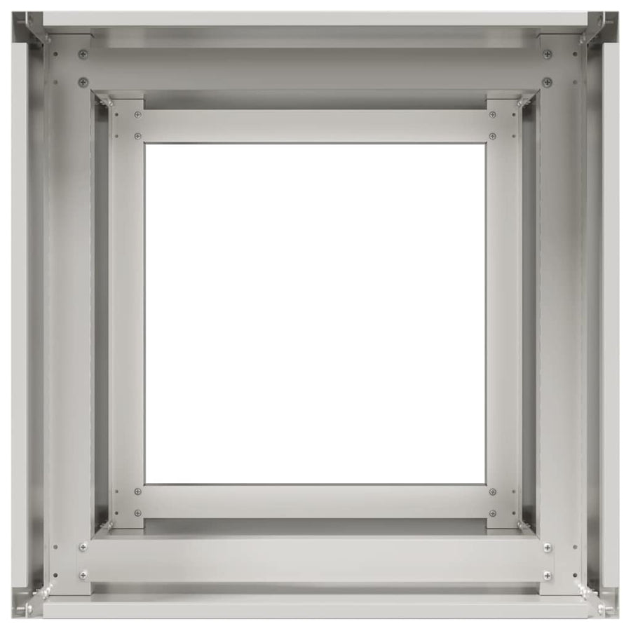 Plantenbak Roestvrij Staal 40 x 40 x 80 cm