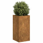 Plantenbak 40x40x80 cm weervast staal roestig