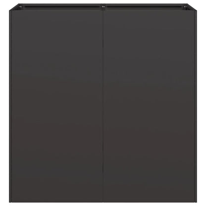 Plantenbak 80x40x80 cm koudgewalst staal zwart