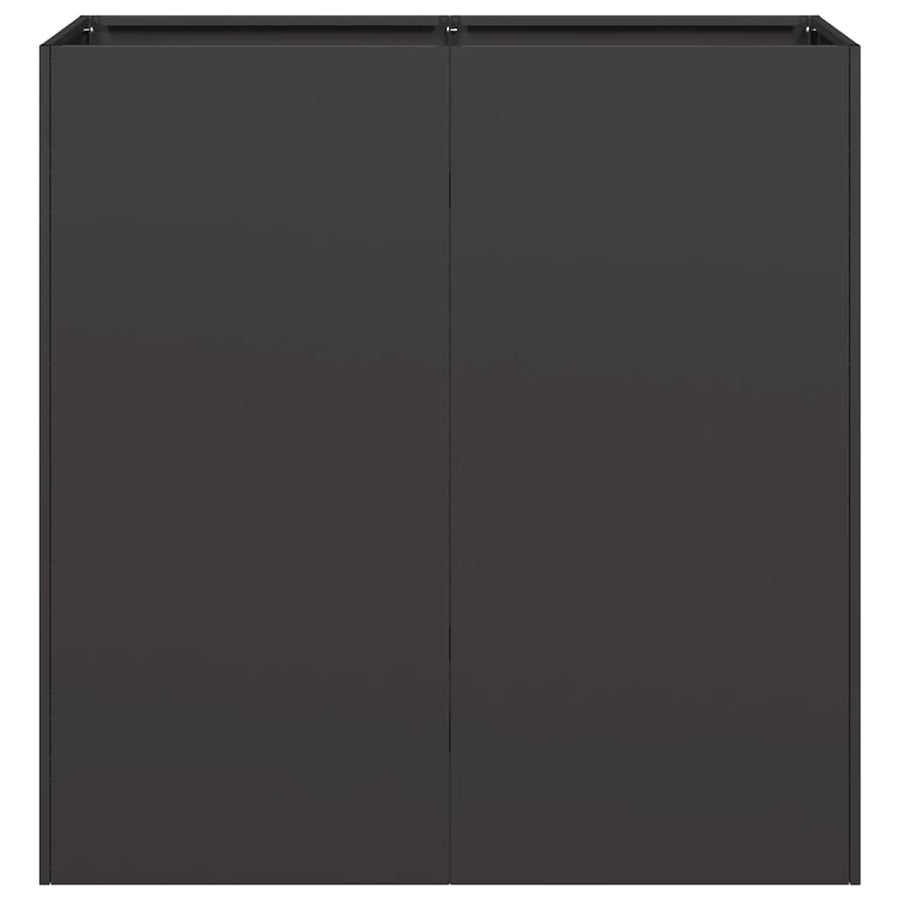 Plantenbak 80x40x80 cm koudgewalst staal zwart