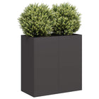 Planter 80x40x80 cm cold rolled steel black