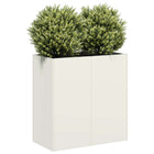 Plantenbak 40x40x80 cm staal wit