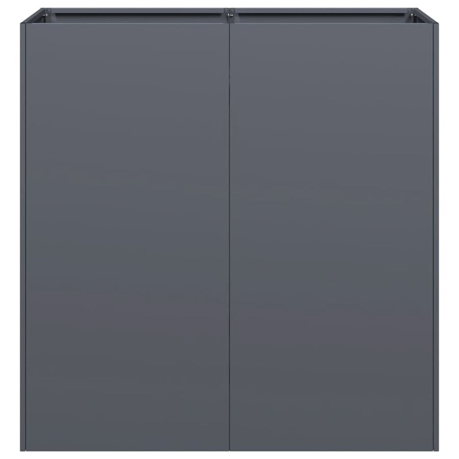 Plantenbak 80x40x80 cm koudgewalst staal antracietkleurig