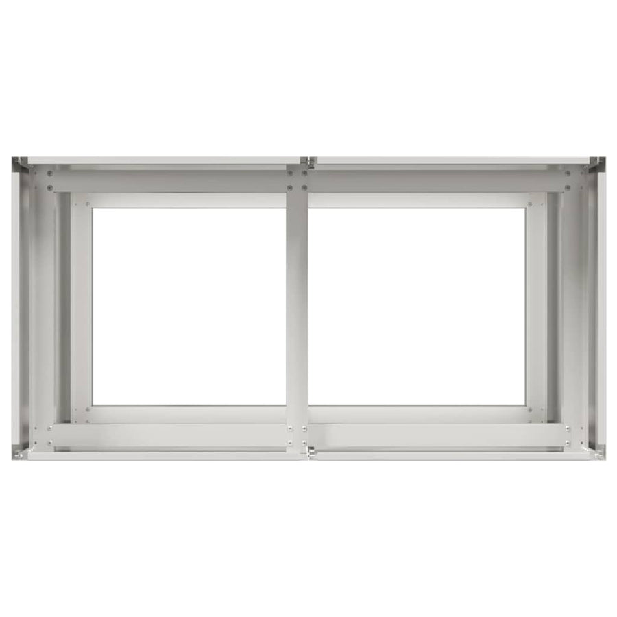 Plantenbak Roestvrij Staal 80 x 40 x 80 cm