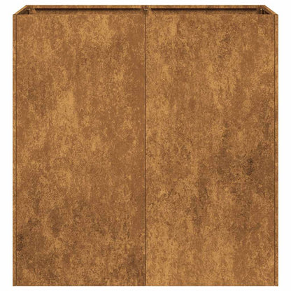 Plantenbak roestig 80x40x80 cm weervast staal