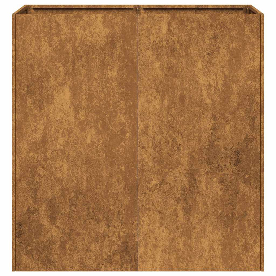 Plantenbak roestig 80x40x80 cm weervast staal