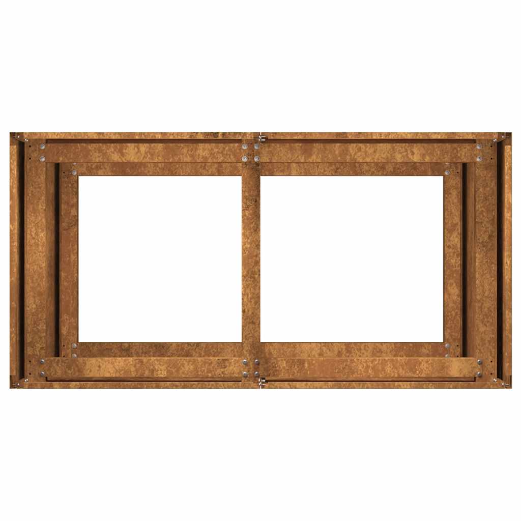 Plantenbak roestig 80x40x80 cm weervast staal