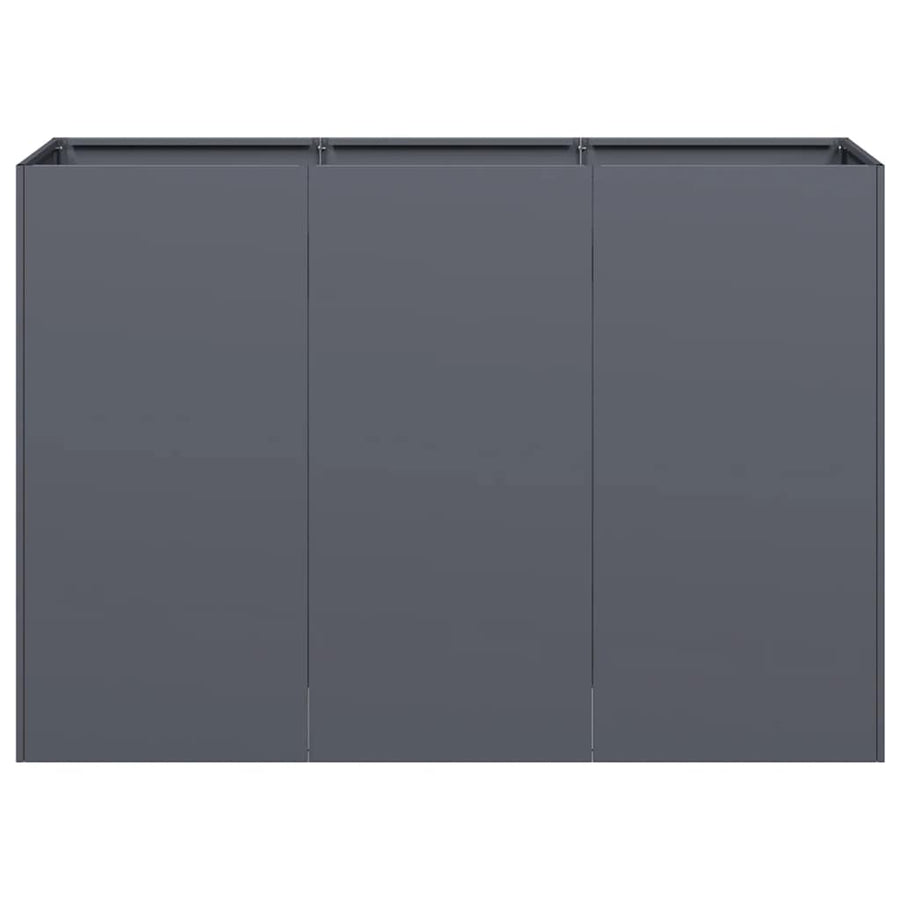 Plantenbak 120x40x80 cm koudgewalst staal antracietkleurig