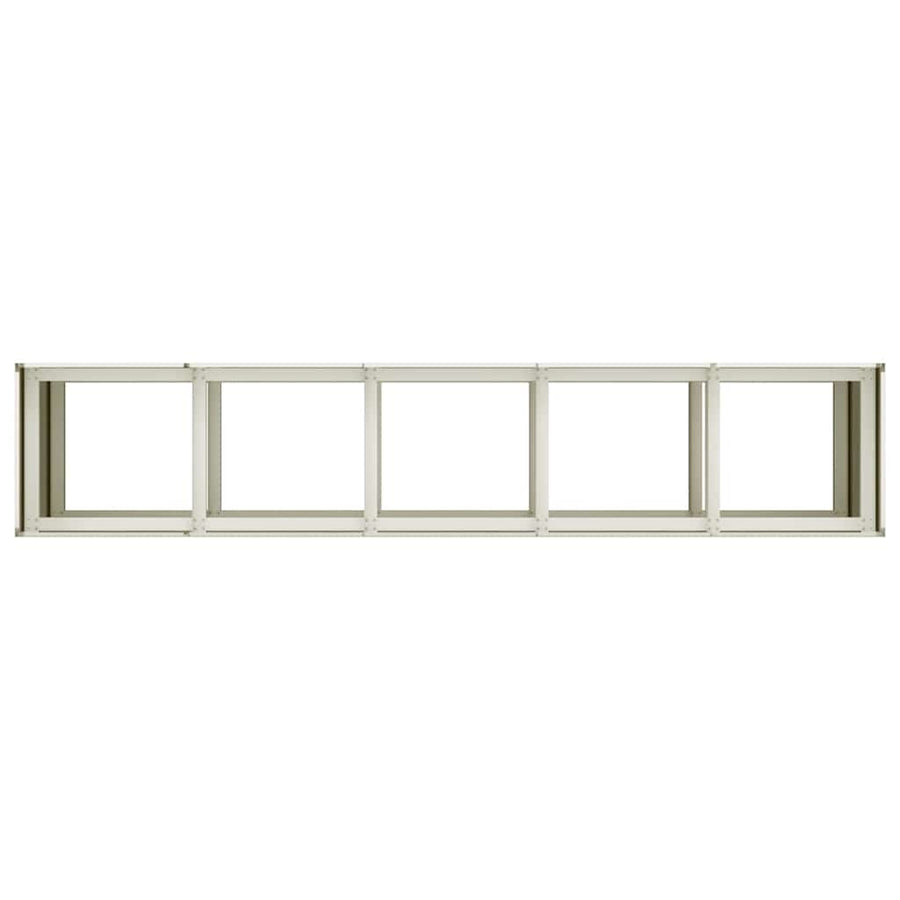 Plantenbak 200x40x80 cm koudgewalst staal wit