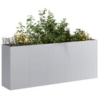 Planter 200x40x80 cm galvanized steel