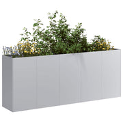 Planter 200x40x80 cm galvanized steel