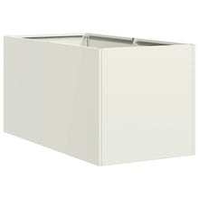 Plantenbak 40x80x40 cm koudgewalst staal wit