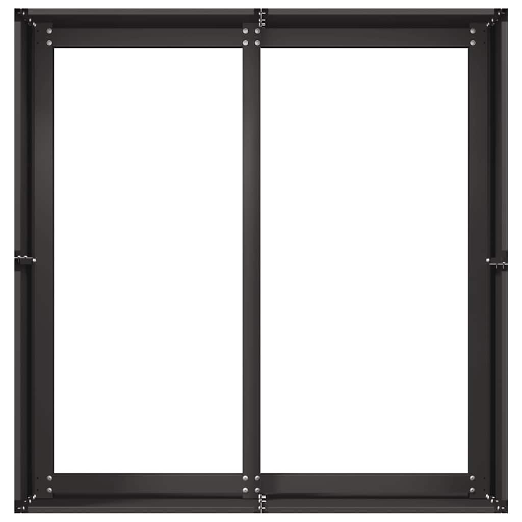 Plantenbak 80x80x40 cm koudgewalst staal zwart