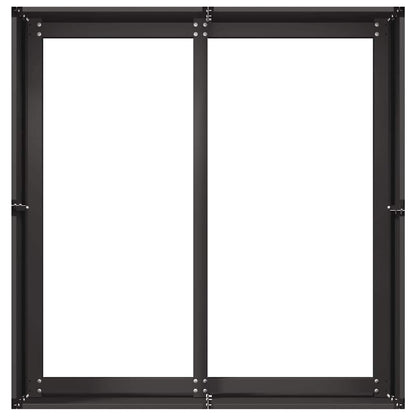 Plantenbak 80x80x40 cm koudgewalst staal zwart