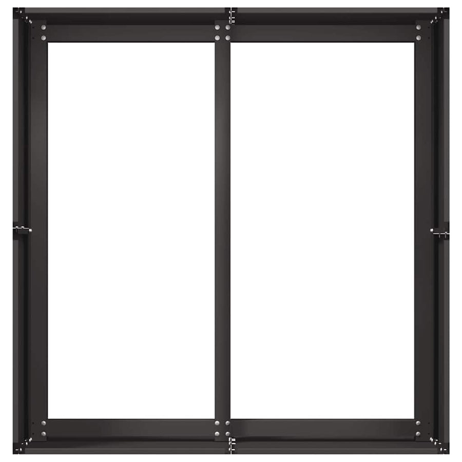 Plantenbak 80x80x40 cm koudgewalst staal zwart