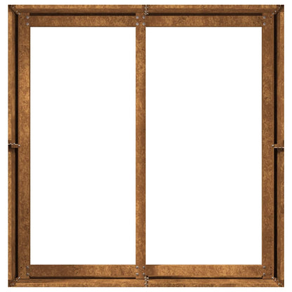 Plantenbak roestig 80x80x40 cm weervast staal