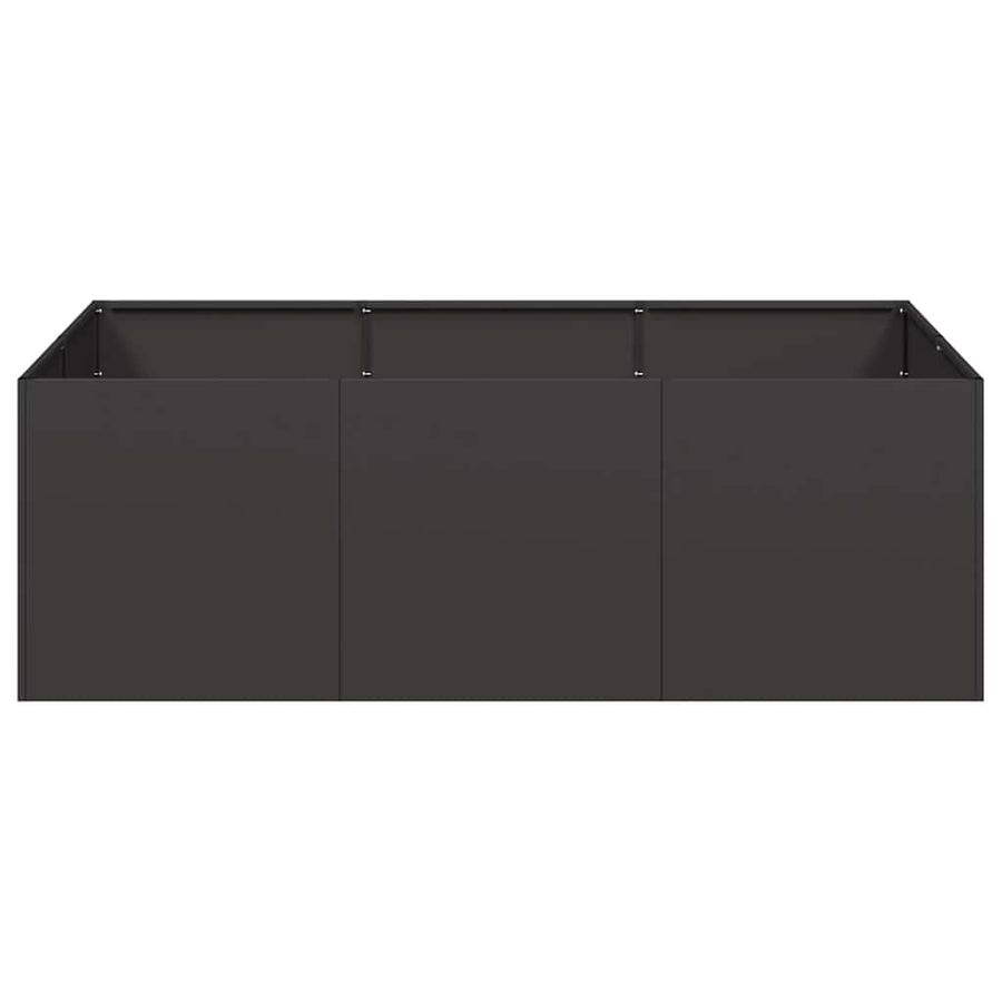 Plantenbak 120x80x40 cm staal zwart