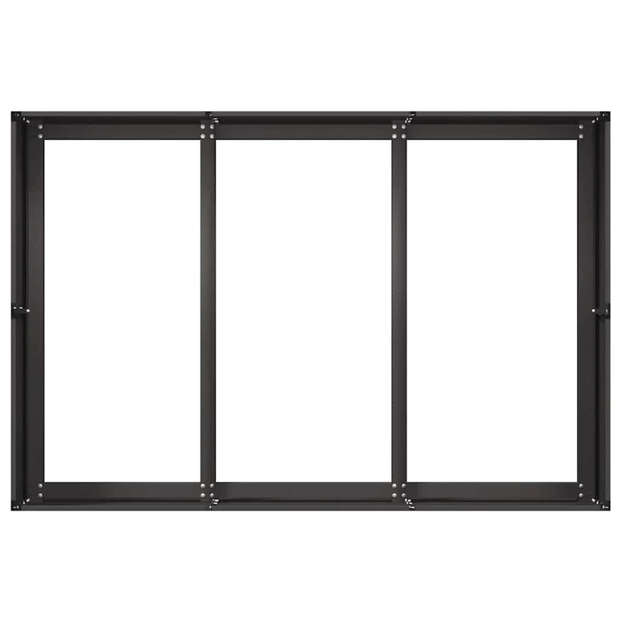 Plantenbak 120x80x40 cm staal zwart
